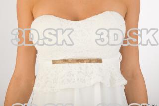 Upper body white dress of Leah 0001